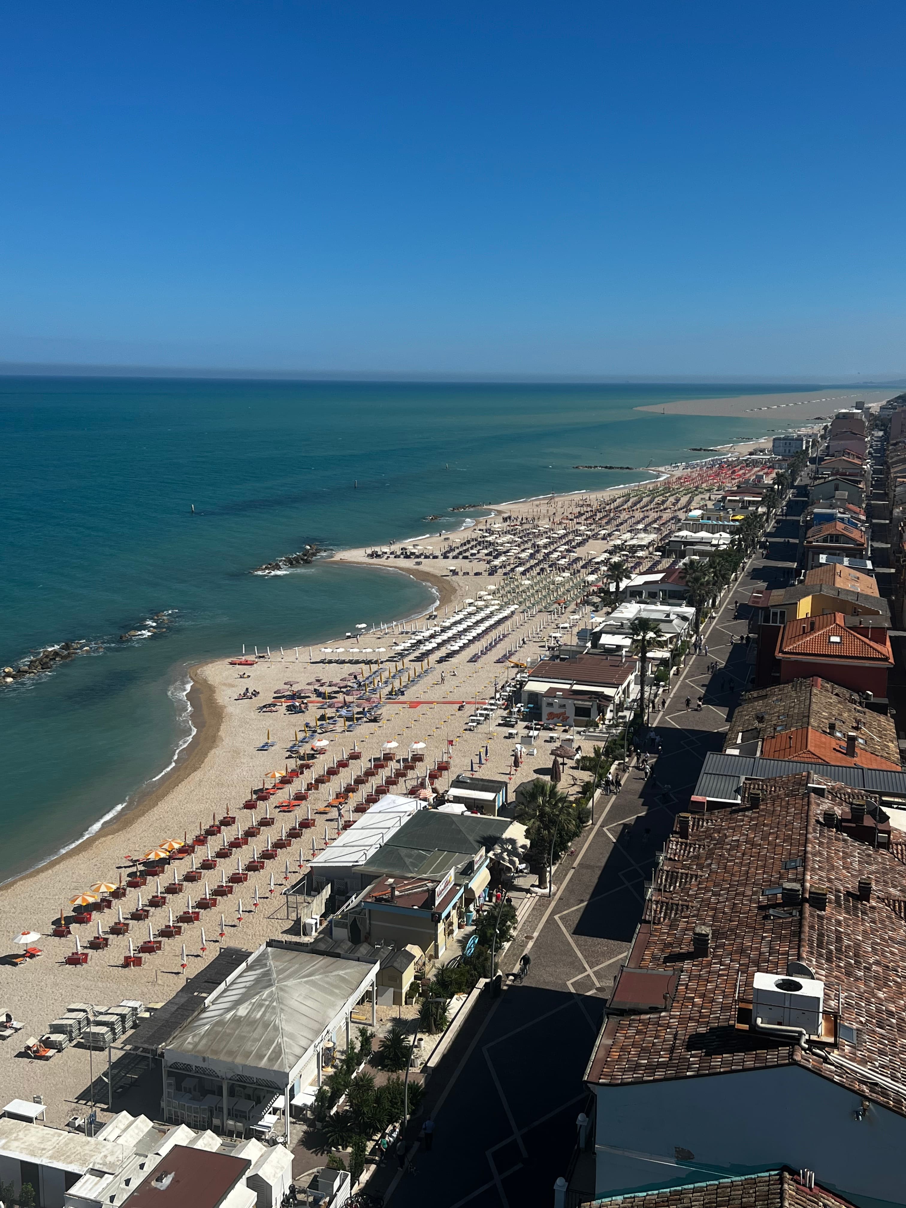 Scorcio del lungomare di Porto Recanati